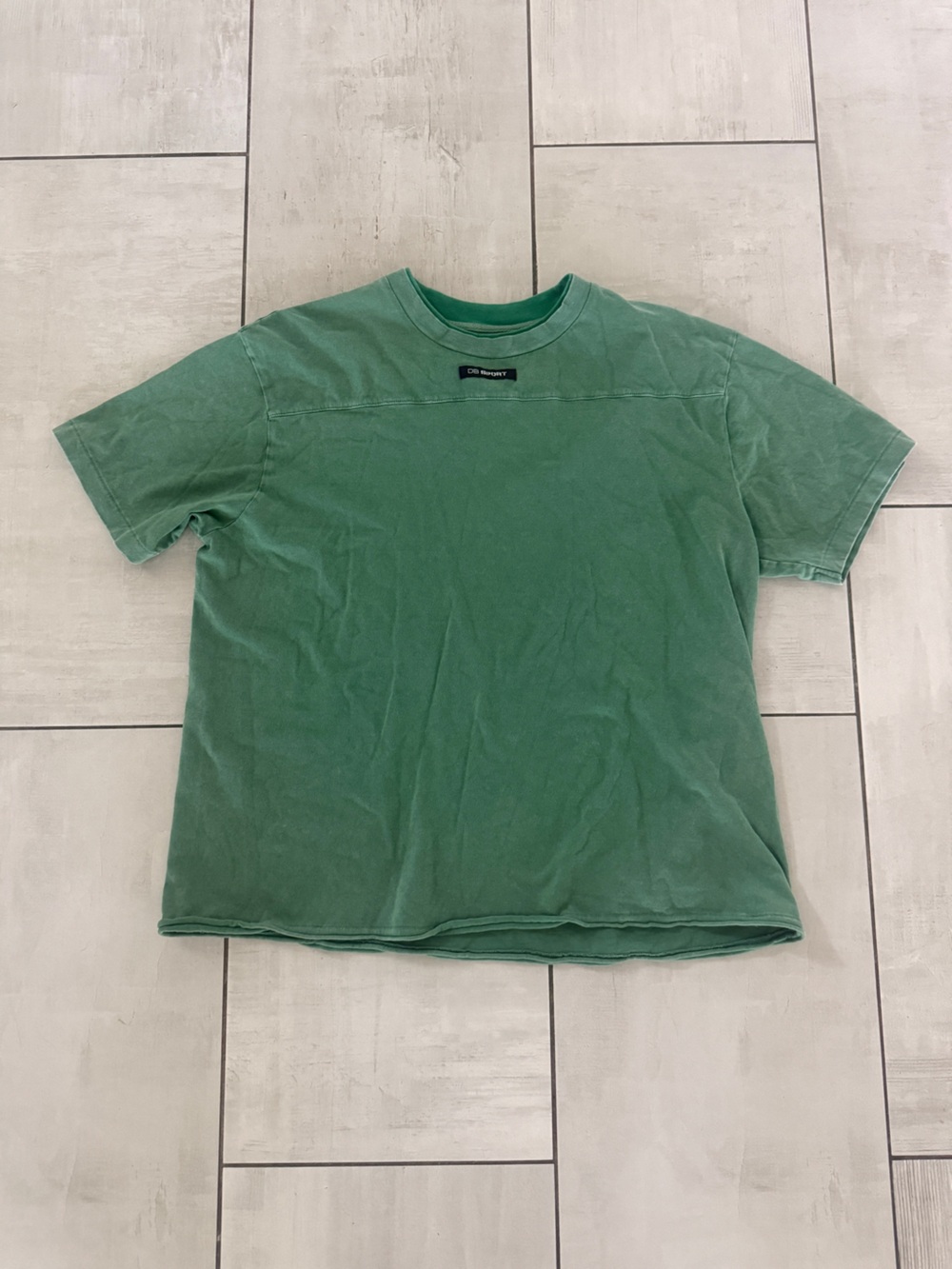DAIRY BOY Women's Short Sleeve Tee in Green -M/L